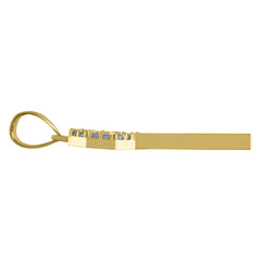10kt Two-tone Gold Womens Cubic-Zirconia Fashion Link Bracelet Size 8 Inches