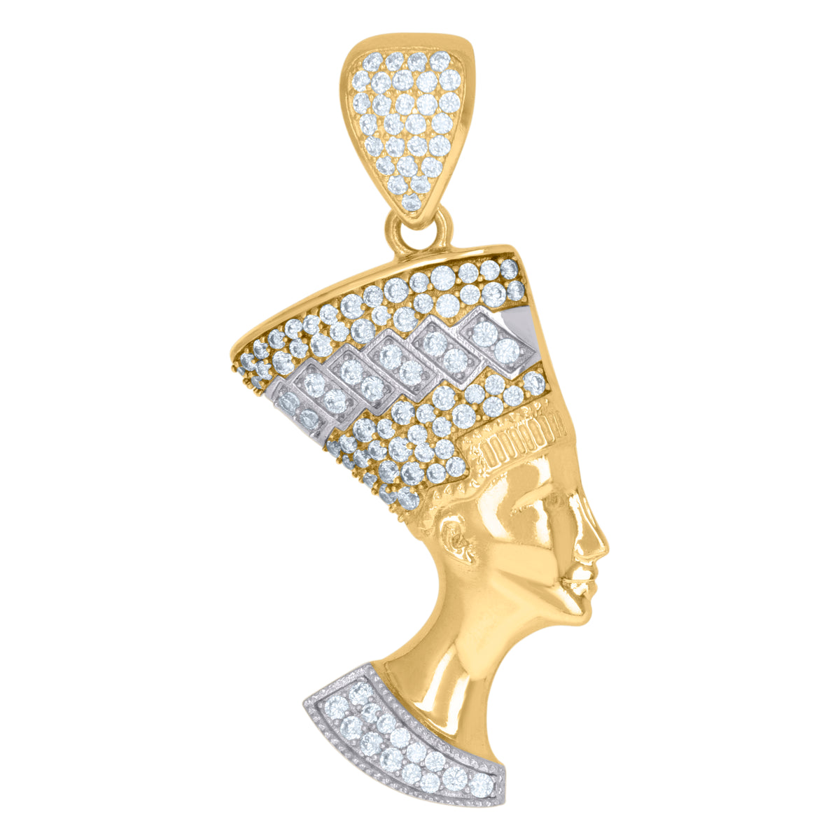 10kt Yellow Gold Mens Diamond-Cut Square Head Anchor Fashion Ring