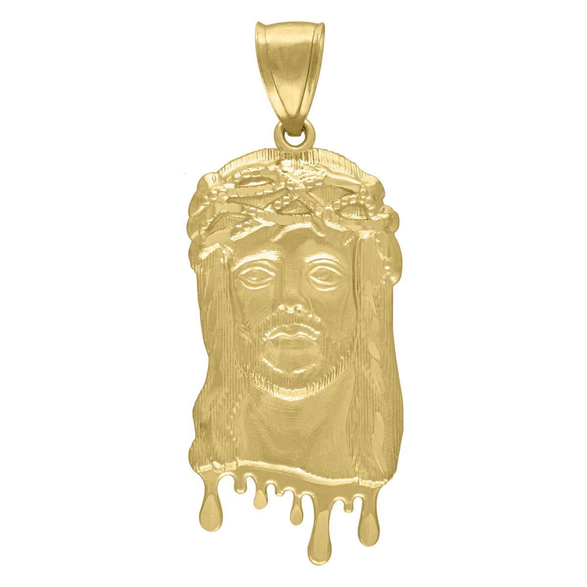 10kt Two-tone Gold Mens St. Jude Religious Charm Pendant