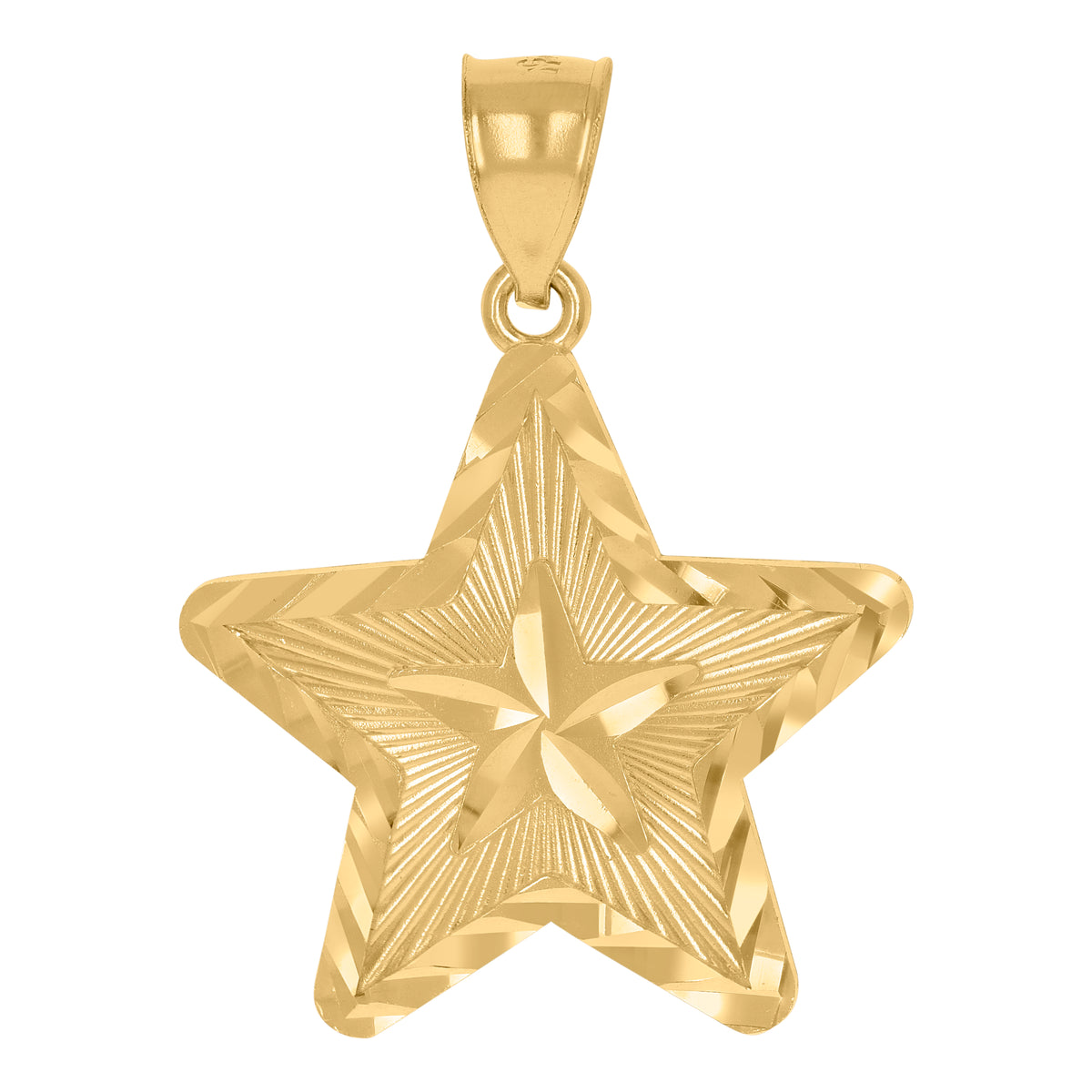 10kt Yellow Gold Mens Cubic Zirconia Royal Flush Cards Spade Charm Pendant