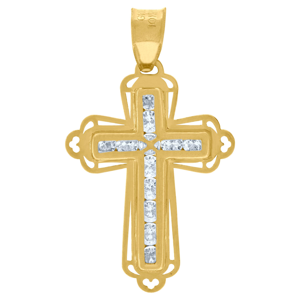 10kt Two-tone Gold Womens Butterfly Fashion Charm Pendant