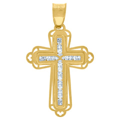 10kt Two-tone Gold Womens Butterfly Fashion Charm Pendant