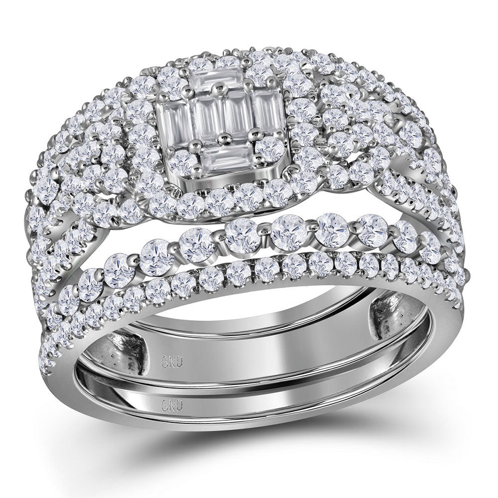 1 3/4CTW-DIA BRIDAL SET