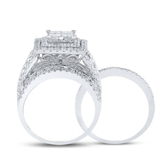 4 CTW-DIA ANA M TESSERA INVISIBLE BRIDAL SET