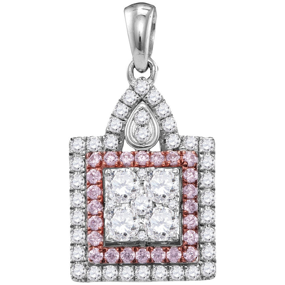 1 Cttw-DIA PINK  PENDANT