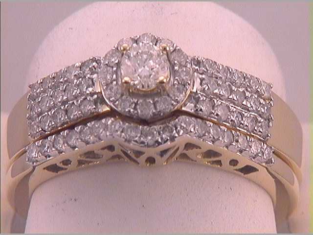 7/8CTW-DIA 1/5CT-CRD BRIDAL SET