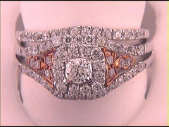 1 1/4CT-DIA BRIDAL SET