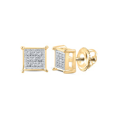 1/20CT-DIA P3 GIFT SQUARE EARRING