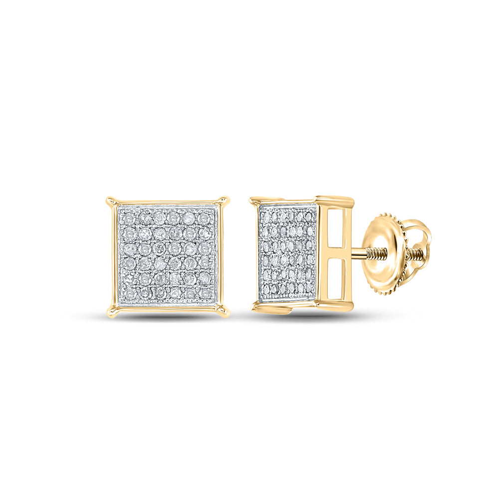 1/4CT-DIA P1 GIFT SQUARE EARRING