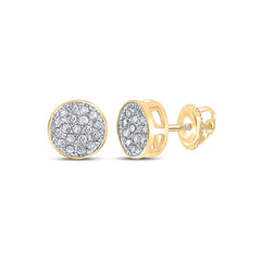 1/6CT-DIA P4 ROUND EARRING
