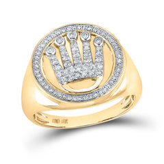3/8CT-DIA MENS RING