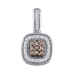 1/4CTW-DIA FASHION BROWN PENDANT