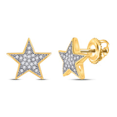 1/10CT-DIA STAR EARRINGS