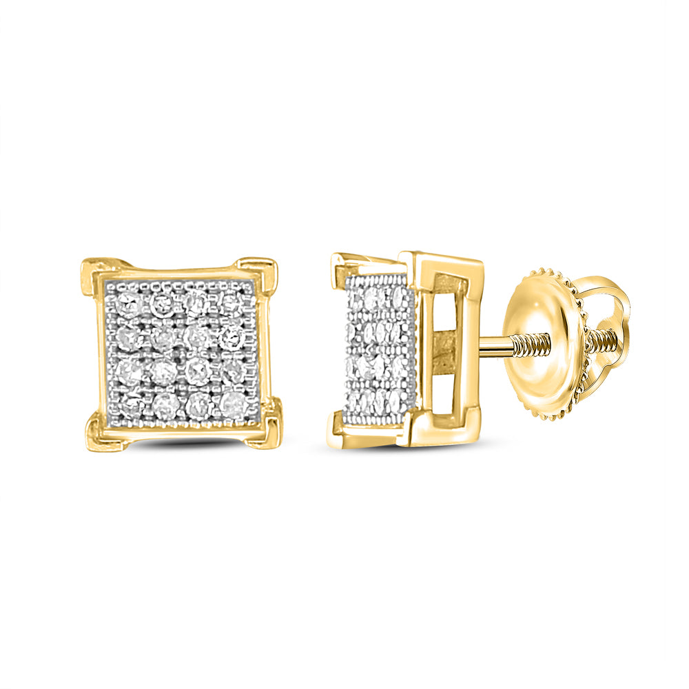 1/10CT-DIA MICRO-PAVE EARRINGS