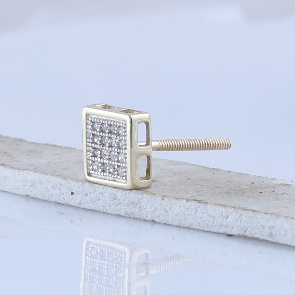 1/10CT-DIA P3 MICRO-PAVE EARRING