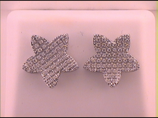 1/4CT-DIA MICRO-PAVE EARRING