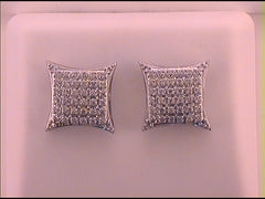 1/5CT-DIA MICRO-PAVE SQUARE EARRING