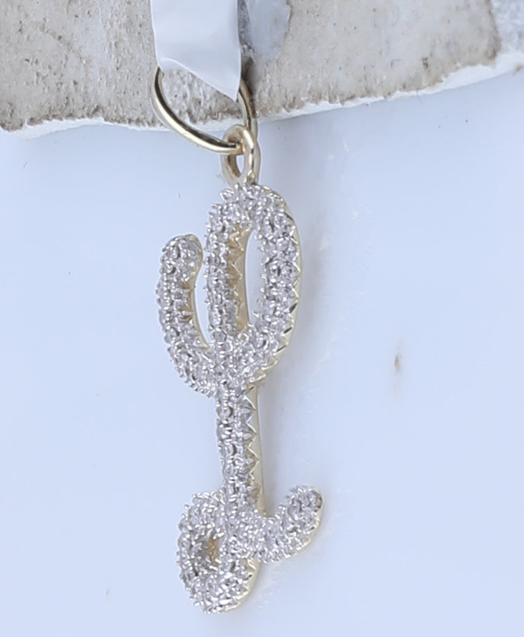 10K Yellow Gold Womens Round Natural Diamond Cursive Letter L Pendant 1/6 CTW 1.36 Gram