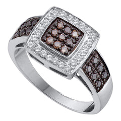 1/2CT-DIA BROWN RING
