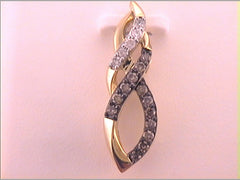 1/4CTW-DIA NATURAL BROWN PENDANT
