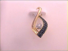 1/8CTW-DIA BLACK DIAMOND PENDANT
