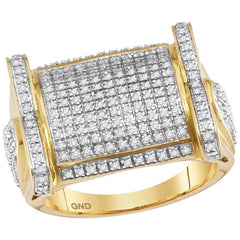 3/4CT-DIA MICRO-PAVE MENS RING