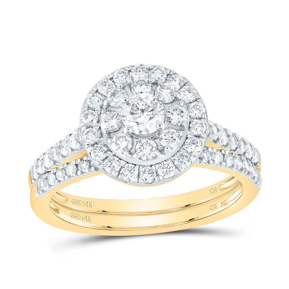 1 CT-DIA 1/5 RD-CS BRIDAL SET