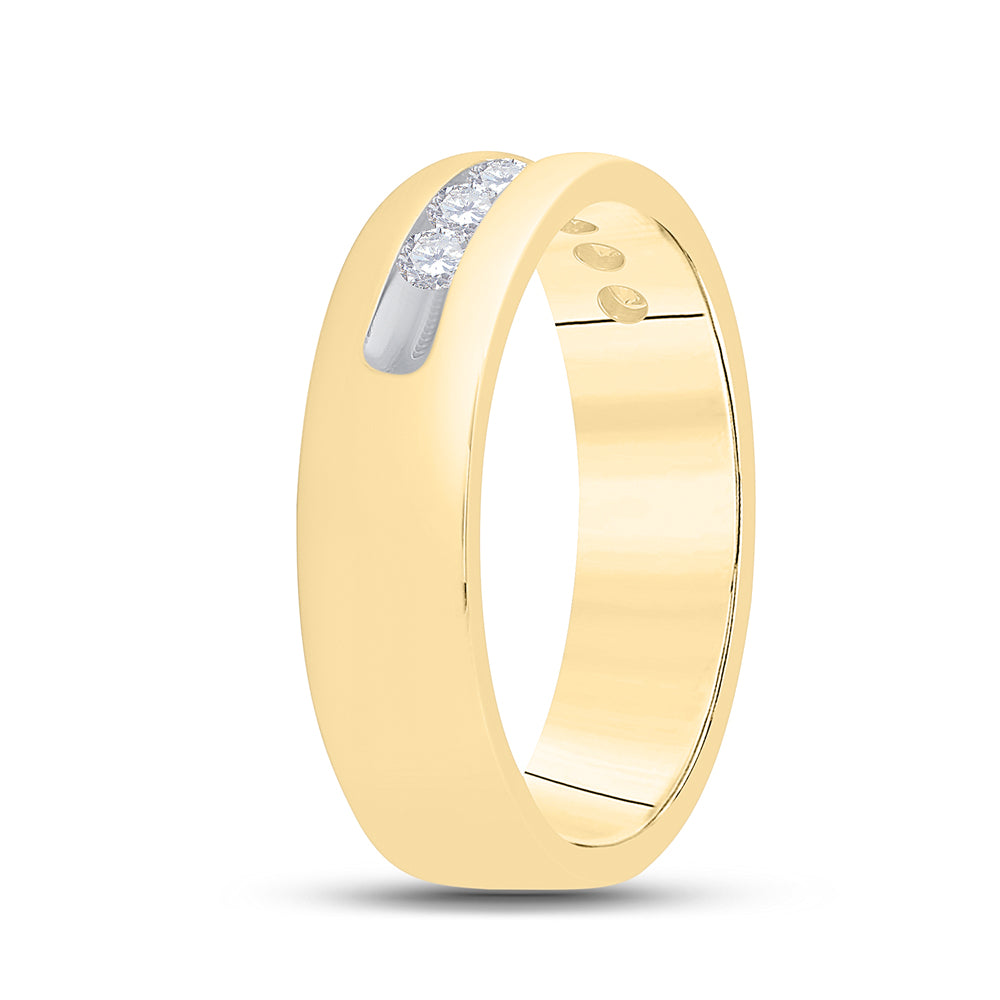 1/2CT-DIA MENS BAND