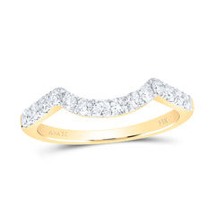 14K Yellow Gold 1/2 CTWnatural Diamondenhancer Ring Gram