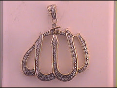 1/3 CTW DIA ALLAH MENS CHARM