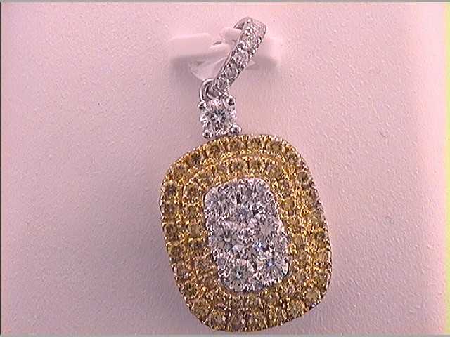 1 CTW-DIA GIFT YELLOW  DIAMOND PENDANT