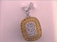1 CTW-DIA GIFT YELLOW  DIAMOND PENDANT