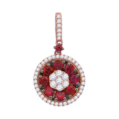 3/8CTW-DIA 1 CT-RUBY PENDANT
