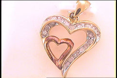 1/4CT-DIA GIFT  HEART PENDANT