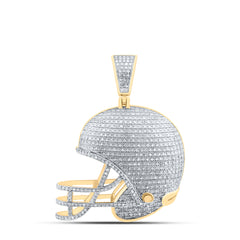 3/4CTW-DIA CN HELMET MENS CHARM