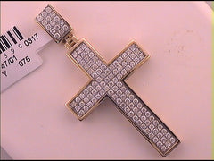 1 1/2CTW-DIA CROSS PENDANT