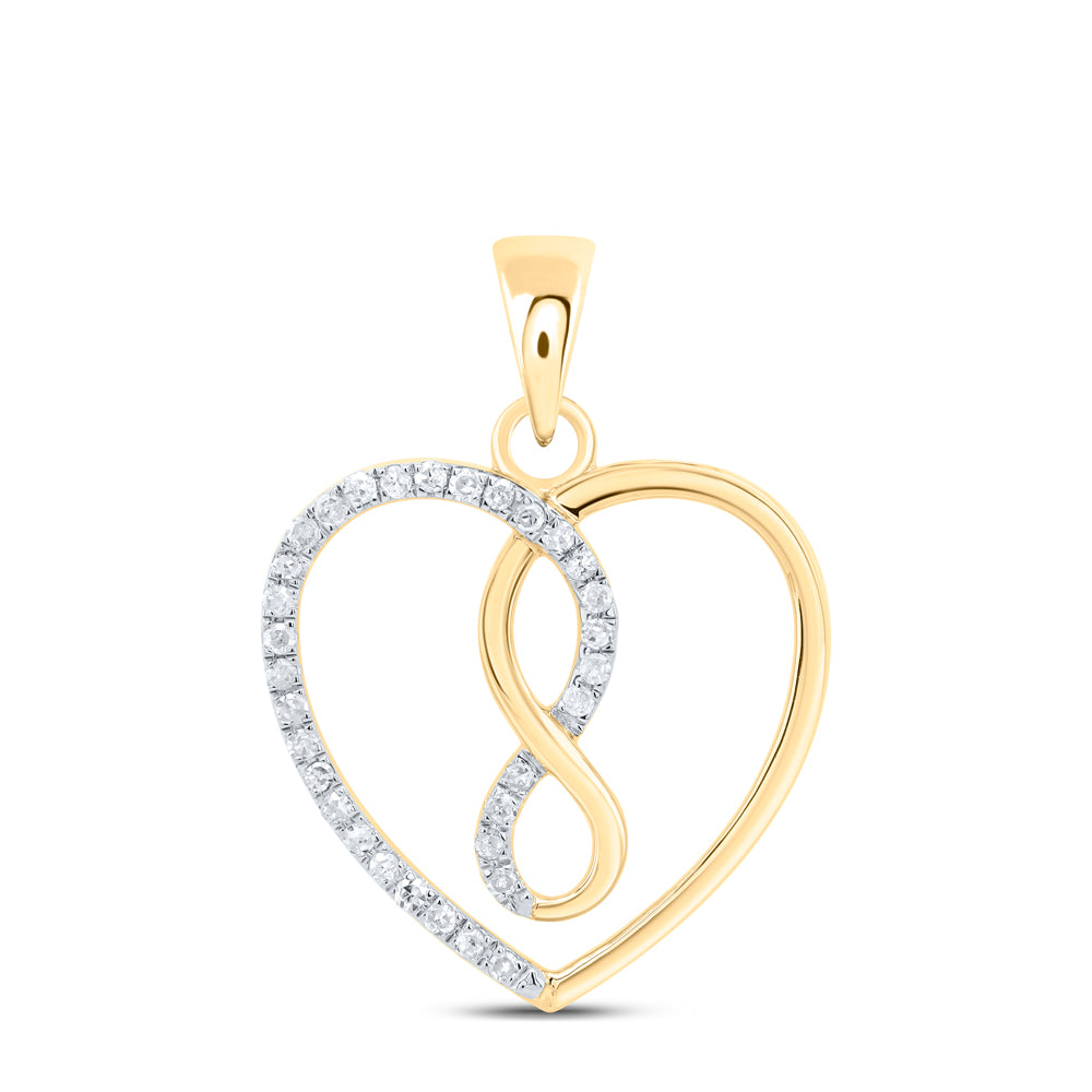 1/8CTW-DIA P1P2 GIFT HEART PENDANT