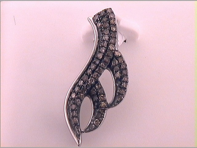 1/4CTW-DIA NATURAL BROWN PENDANT
