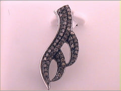 1/4CTW-DIA NATURAL BROWN PENDANT