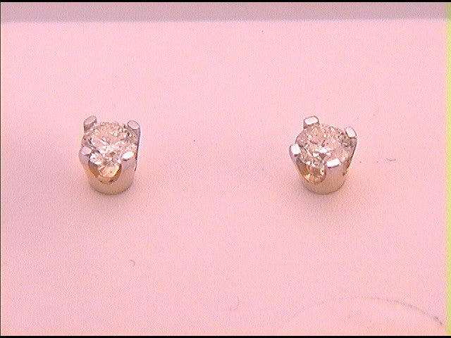 1/10CT(APP)-RD DIAMOND SOLITAIRE EARRING (E++)