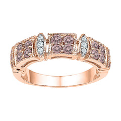 1/6CTW-DIA 1/2CT-MO RING