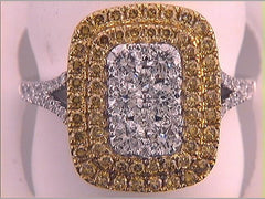 1 1/2CTW-DIA GIFT YELLOW  DIAMOND RING
