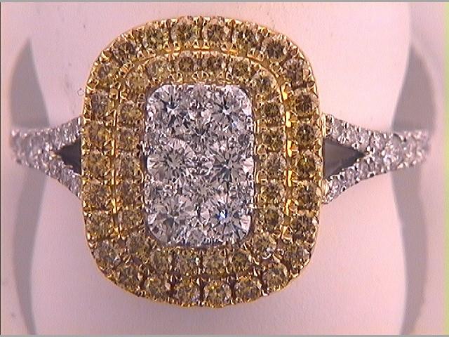 1 CTW-DIA GIFT YELLOW DIAMOND  RING