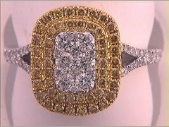 1 CTW-DIA GIFT YELLOW DIAMOND  RING