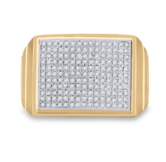 1/2CT-DIA MICRO-PAVE MENS RING