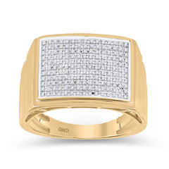 1/2CT-DIA MICRO-PAVE MENS RING