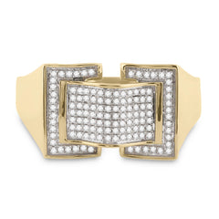 1/4CT-DIA MICRO-PAVE MENS RING