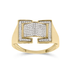 1/4CT-DIA MICRO-PAVE MENS RING