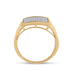 1/4CT-DIA MICRO-PAVE MENS RING