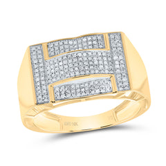 1/2CTW-DIA MICRO-PAVE MENS RING